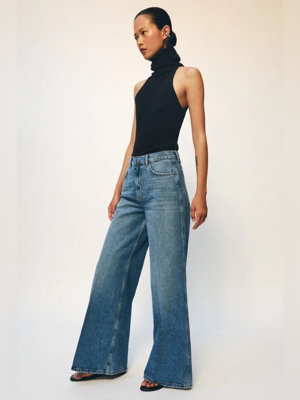 Zara ZW COLLECTION HIGH-WAIST FLARE JEANS